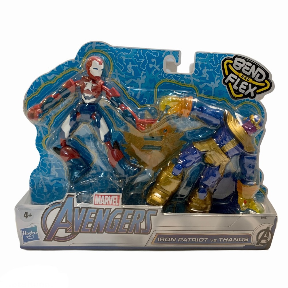 Marvel Avengers Bend Flex Iron VS Thanos Hasbro